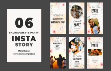 Bachelorette Party Instagram Story After Effects Templates