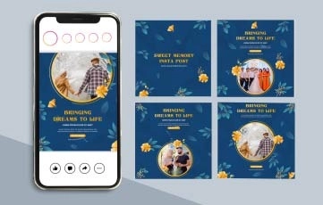 Sweet Memory Royal Design Instagram Post After Effects Template