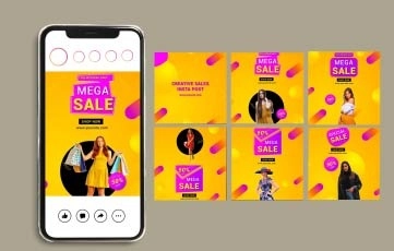 Creative Sales Instagram Post After Effects Template