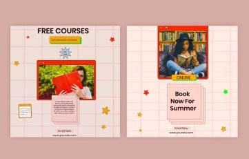 Foreign Language Classes Instagram Post After Effects Template