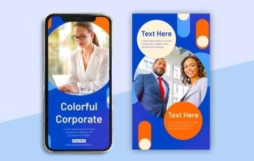 Colorful Corporate Instagram Story After Effects Template