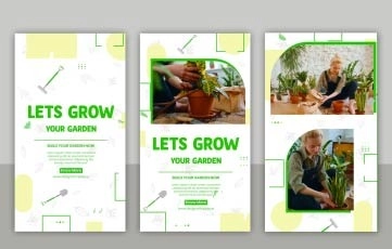 plants cultivation Instagram Story After Effects Template