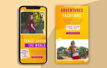 Travel Instagram Story After Effects Templates