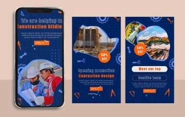 Construction Building Solutions Instagram Story After Effects Template
