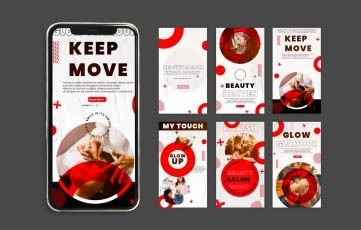 After Effects Template Beauty Salon Instagram Story