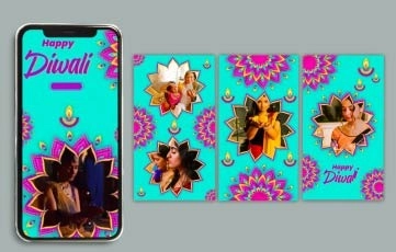 Happy Diwali Instagram Story After Effects Template