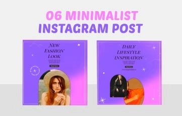 Minimalist Instagram Post_02 After Effects Template