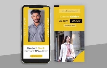 Shop Promo Sale Clean Instagram Story After Effects Template