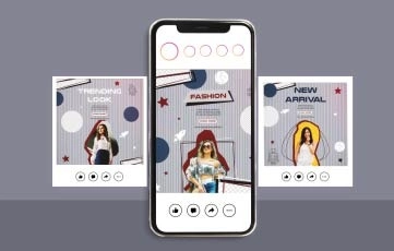 Trendy Fashion Instagram Post After Effects Template