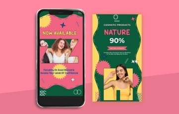 Skincare Instagram Story After Effects Template