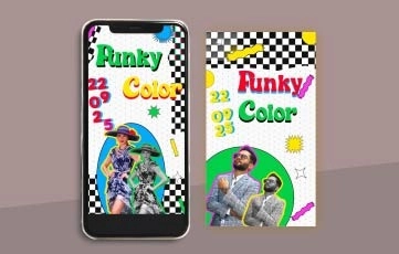 Funky Style Instagram Story After Effects Template