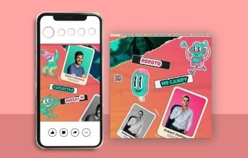 Id Card Instagram Post After Effects Template
