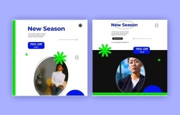 Minimal Fashion Instagram Post 2 After Effects Template
