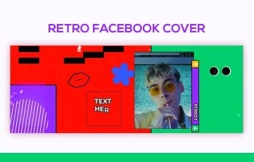 Retro_Facebook Cover_07 After Effects Template