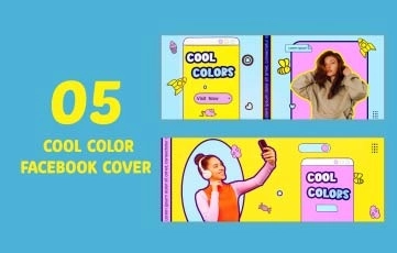 Cool Color Facebook Cover After Effects Template