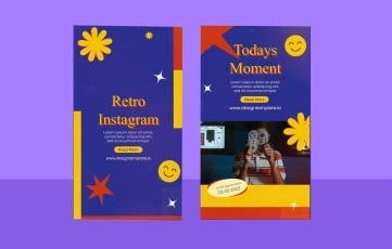 Retro Instagram Story_06 After Effects Template