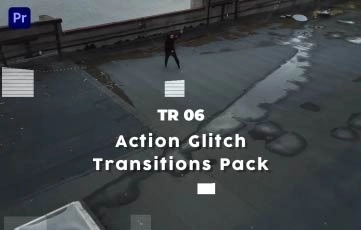 Premiere Pro Template Action Pack Glitch Transitions