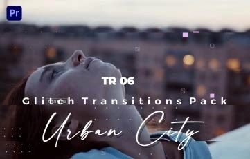Urban City Glitch Transitions Pack Premiere Pro Template