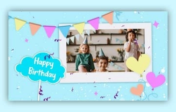 Birthday Slideshow After Effects Template