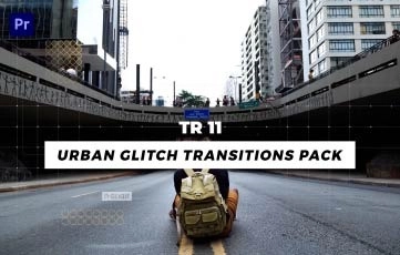 Urban Glitch Transitions Pack Premiere Pro Template