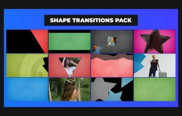 Stylish Shape Transition Pack After Effects Template