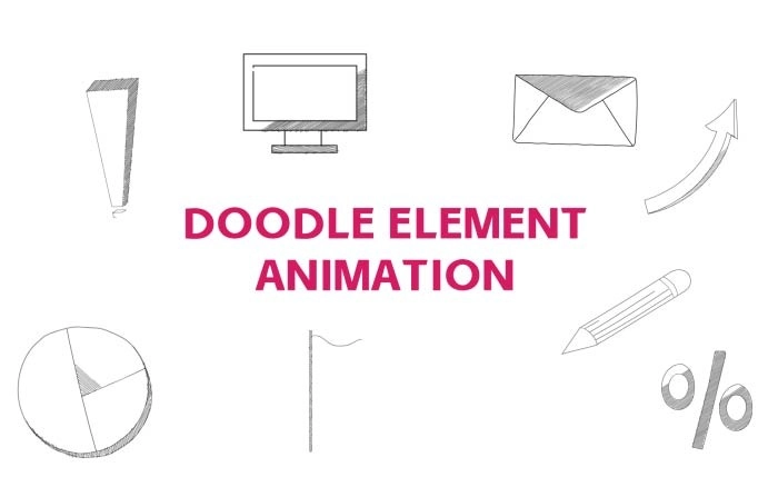 Business Doodle Element Animation After Effects Template