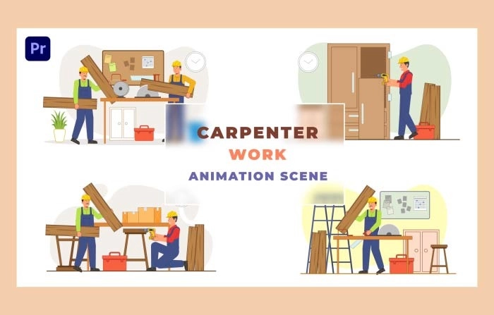 Carpenter Animation Scene Premiere Pro Template