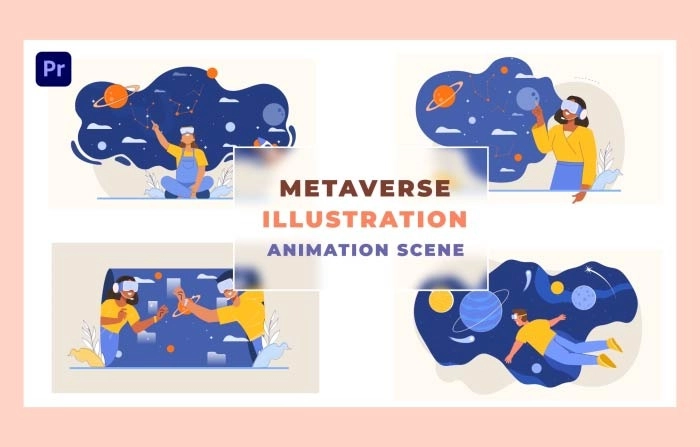 Metaverse Animation Scene Premiere Pro Templates