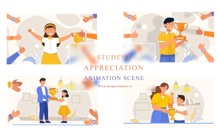 Student Appreciation Animation Scene After Effects Template