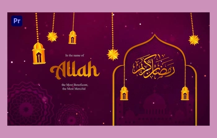 Islamic Wedding Invitation Slideshow Premiere Pro Template