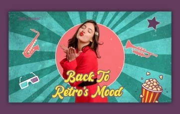 Retro Music Party Slideshow After Effects Template