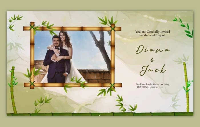 Nature Effects Wedding Invitation Slideshow After Effects Template