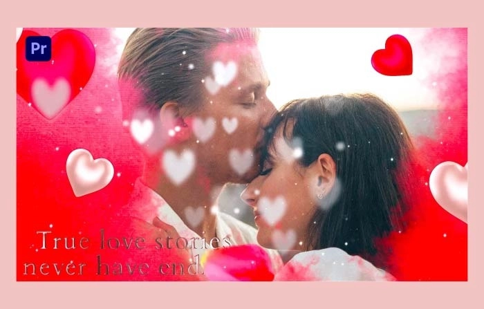 Romantic Valentines Day Slideshow Premiere Pro Template