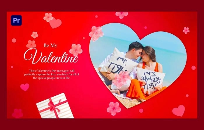 Valentines Day E-Card Slideshow Premiere Pro Template