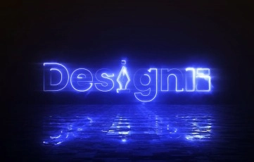 Electric Neon Logo Reveal After Effects Template