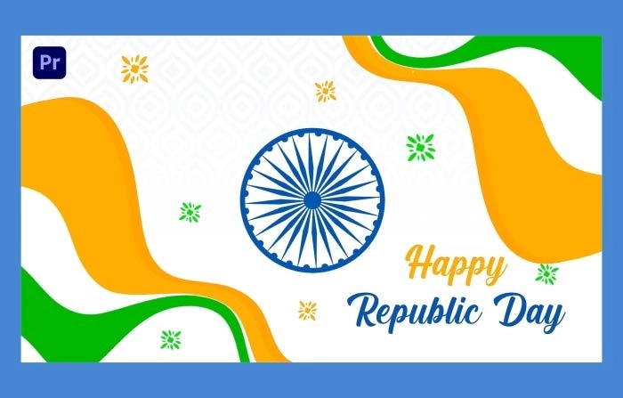 Indian Republic Day Flag Slideshow Premiere Pro Template