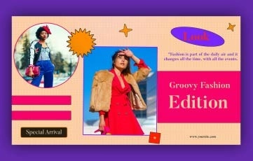Groovy Fashion Slideshow After Effects Template