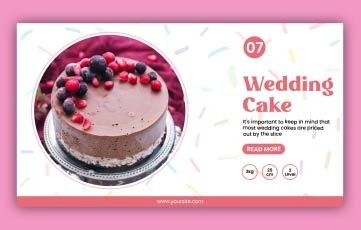Cake Slideshow After Effects Template