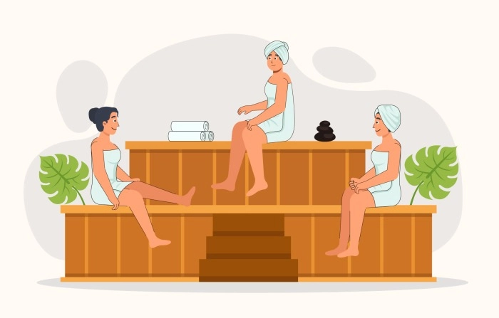 Vector Illustration Of Spa Massage