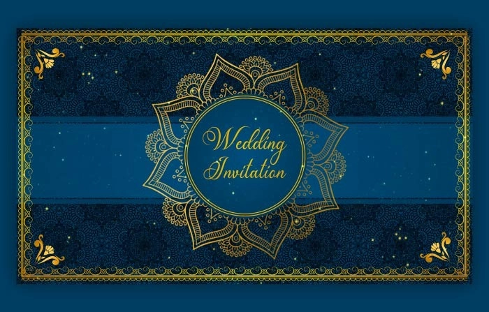 Create An Elegant Golden Wedding Invitation Slideshow With An After Effects Template