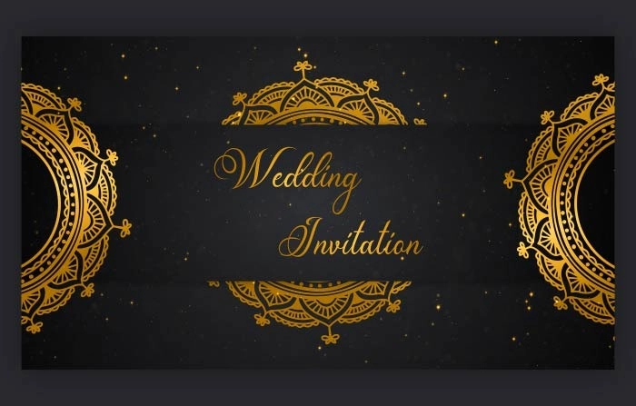 Design The Perfect Golden Indian Wedding Invitation Slideshow After Effects Template