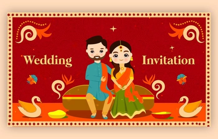 Indian Wedding Digital Invitation Slideshow After Effects Template