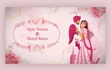 Digital Wedding Invitations E-Card After Effects Templates