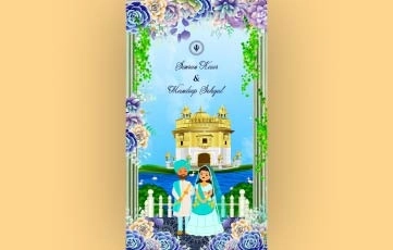 Royal Punjabi Wedding Invitation Instagram Story After Effects Template