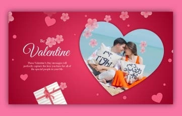 Valentines Day E-Card Slideshow After Effects Template
