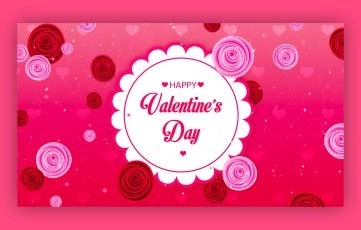 Beautiful Valentines Day Greeting Slideshow After Effects Template