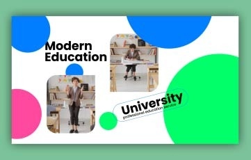 Minimal Style Education Slideshow After Effects Template