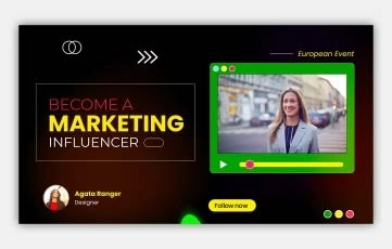 Social Media Influencer Slideshow After Effects Template