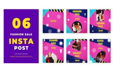 Fashion Sale Instagram Post After Effects Template 02