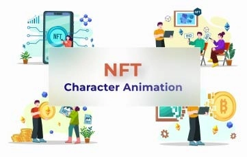 NFT Flat Character After Effects Template